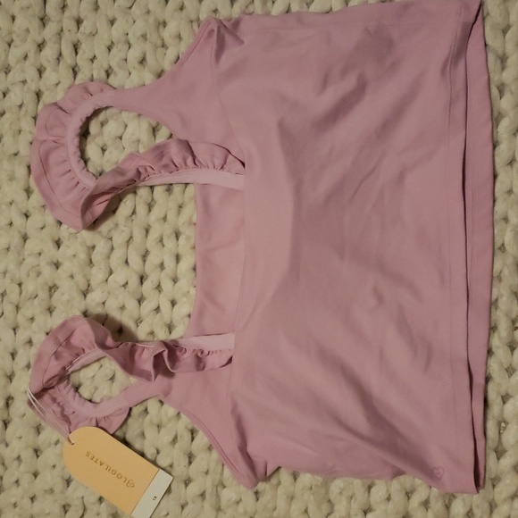 SOLD! Blogilates Popflex Ruffle Tank Built In Sports Bra Plus - Picture 4 of 5